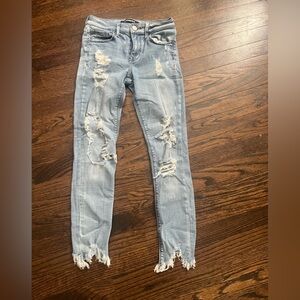 12) Express ankle high rise jeggings size 0